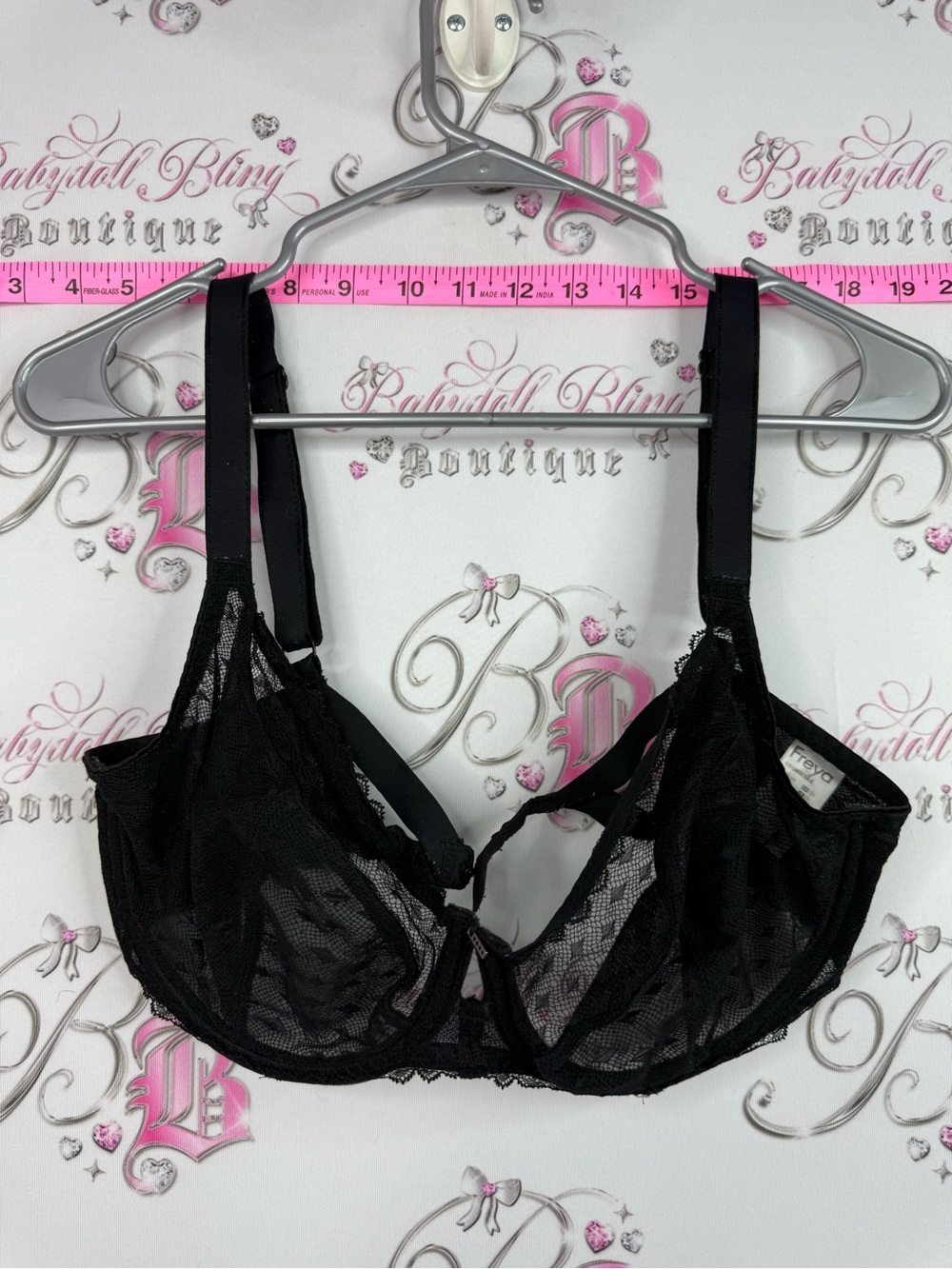 Freya bra Black Sheer Lace Underwire Bra